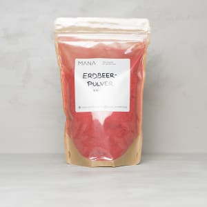 Erdbeerpulver im Beutel